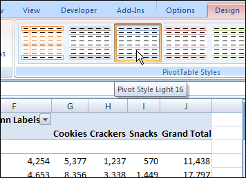 Excel 2007 Pivot Tables