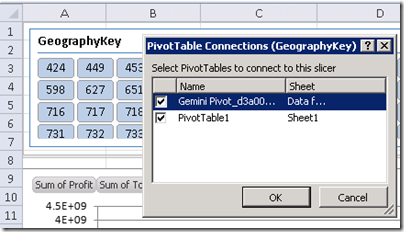 PowerPivot for Excel  Slicers