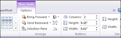 PowerPivot for Excel  Slider Format