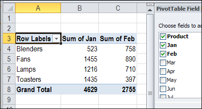 fix Pivot Table source data