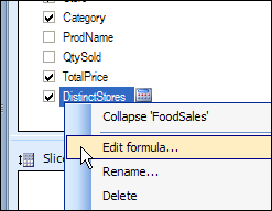 edit formula for unique count in pivot table