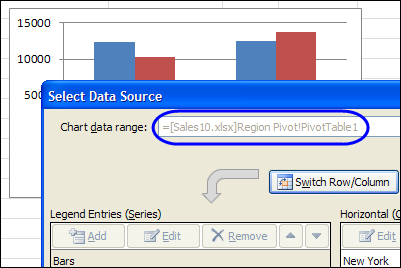 select source data
