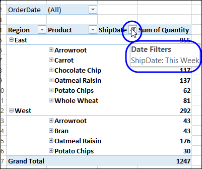 date range filter is still applied