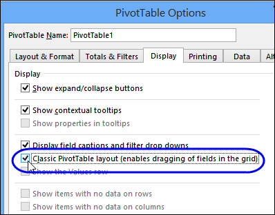 how to format pivot tables in excel 2013