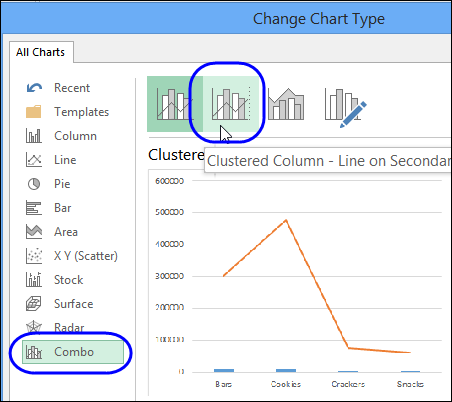 Combo Chart Excel 2007