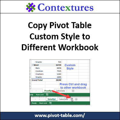 Copy Pivot Table Custom Style