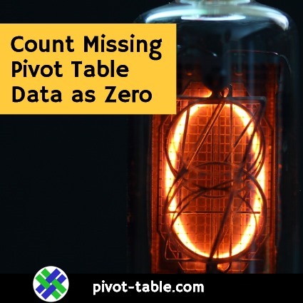 Count Missing Pivot Table Data as Zero