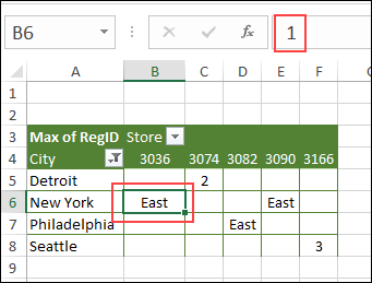 formatted numbers show as text