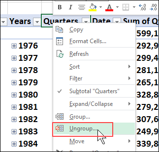 Grouping Pivot Table Dates By Fiscal