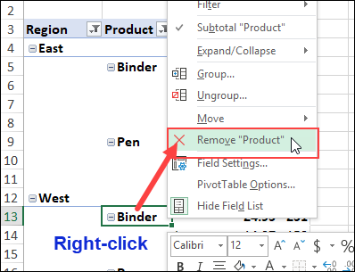 A Pivot Table Field In Excel