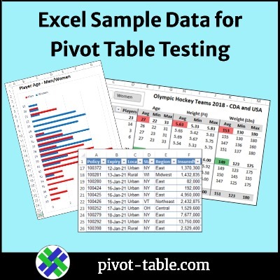Excel Sample Data for Pivot Table Testing