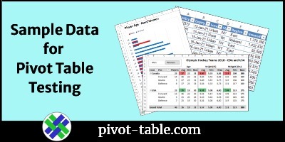 Excel Sample Data for Pivot Table Testing