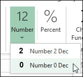 pivot power free number formats