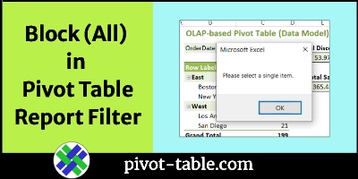 Prevent Selection of ALL in Pivot Table Report Filter