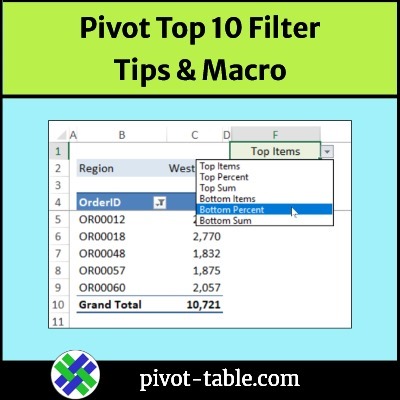 How to Use Pivot Table Top 10 Filters to Analyse Sales Data