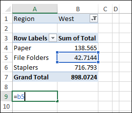 cell with simple cell reference