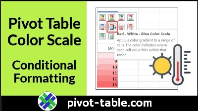 Conditional Formatting Excel Pivot Table Color Scale