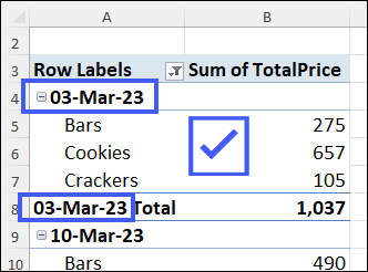 same Date Format in Pivot Table Subtotals