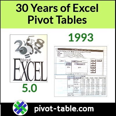 30 Years of Excel Pivot Tables-Looking Back