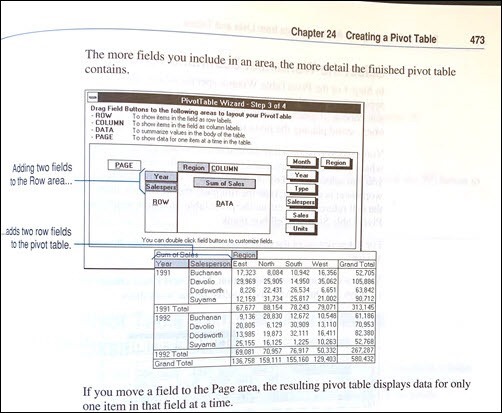 Excel 5.0 User Guide PivotTable Wizard Step 3