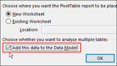 Add this data to the Data Model Add this data to the Data Model