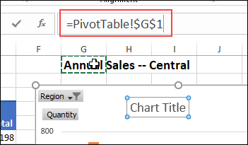 Link Chart Title to Formula Link Chart Title to Formula