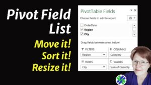 Customize Your Excel Pivot Table Field List – Excel Pivot Tables
